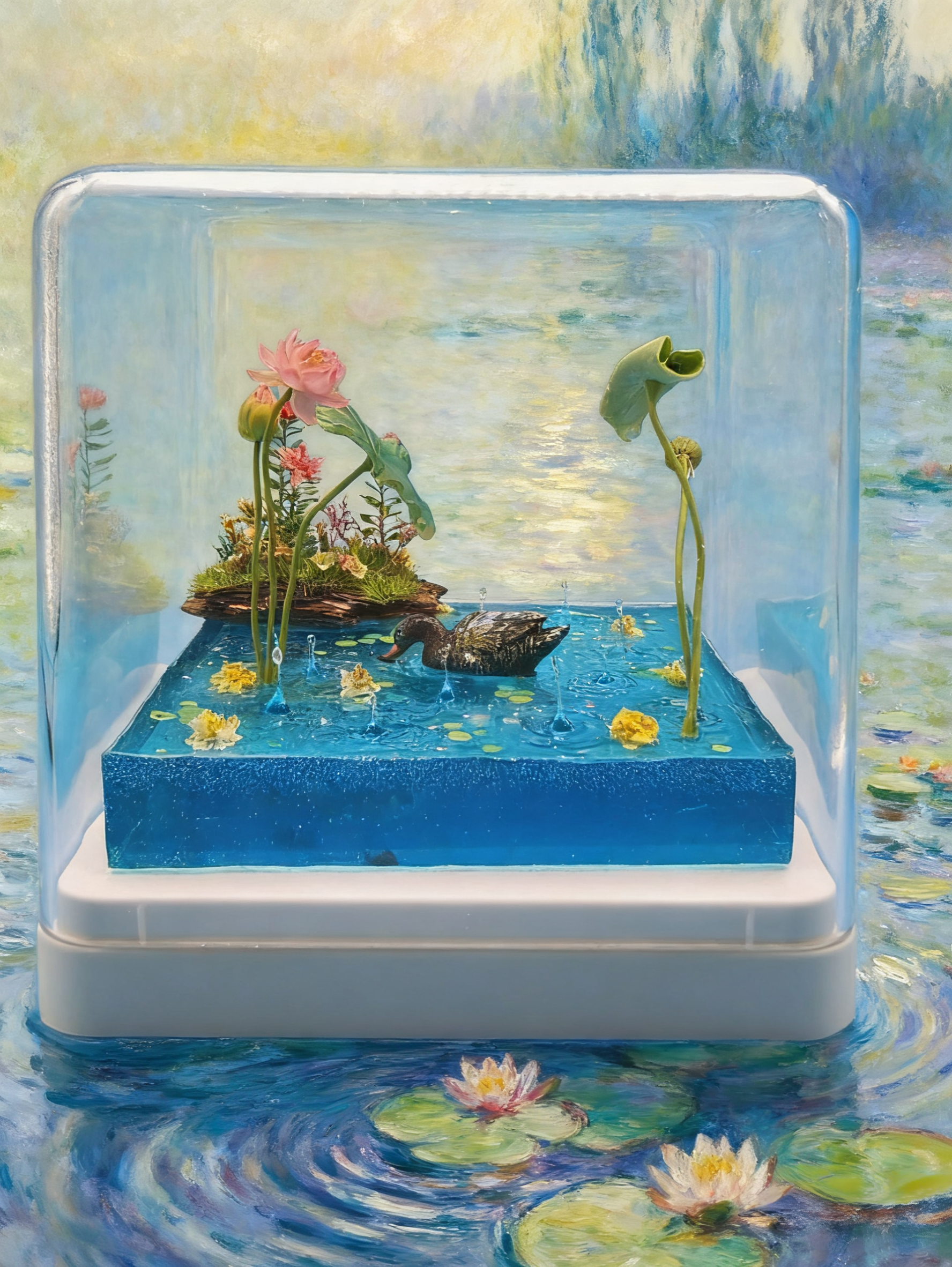 Lotus Pond- Handcrafted miniature art collection | Unplanned Ink