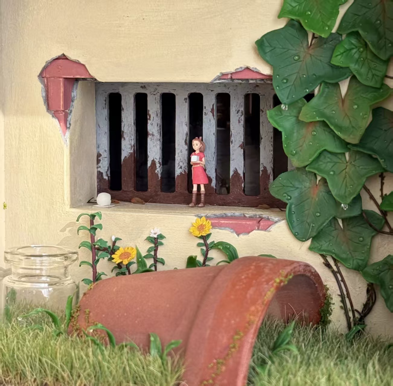 The Borrower Arrietty- Handcrafted miniature art collection | Unplanned Ink