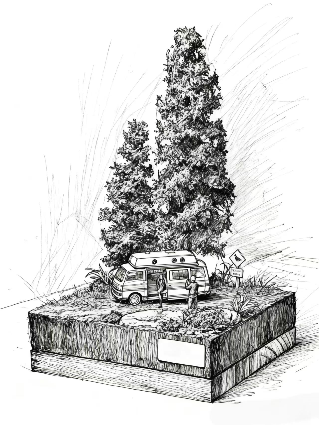 design draft- Handcrafted miniature art collection | Unplanned Ink