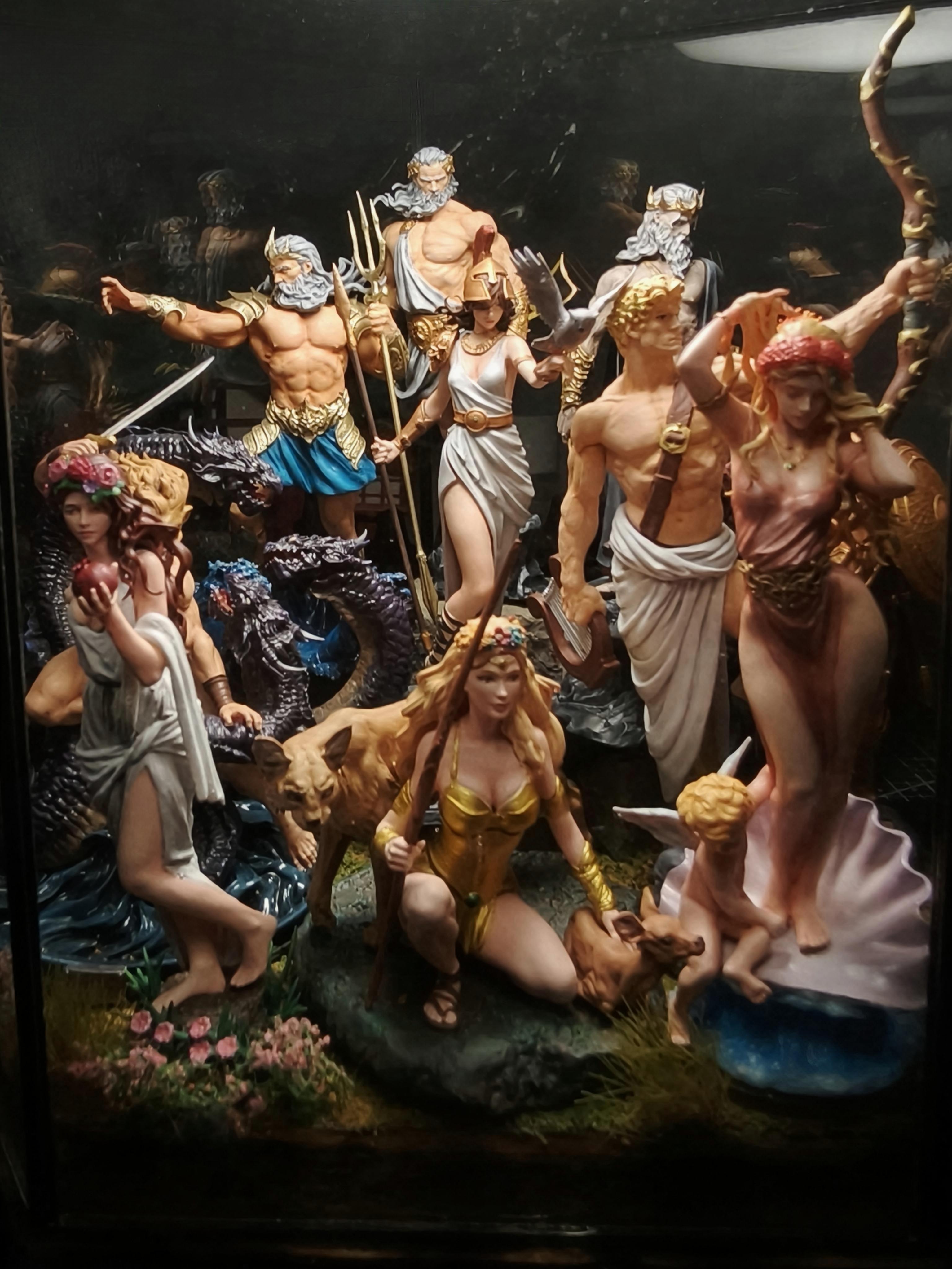 Greek Gods- Handcrafted miniature art collection | Unplanned Ink