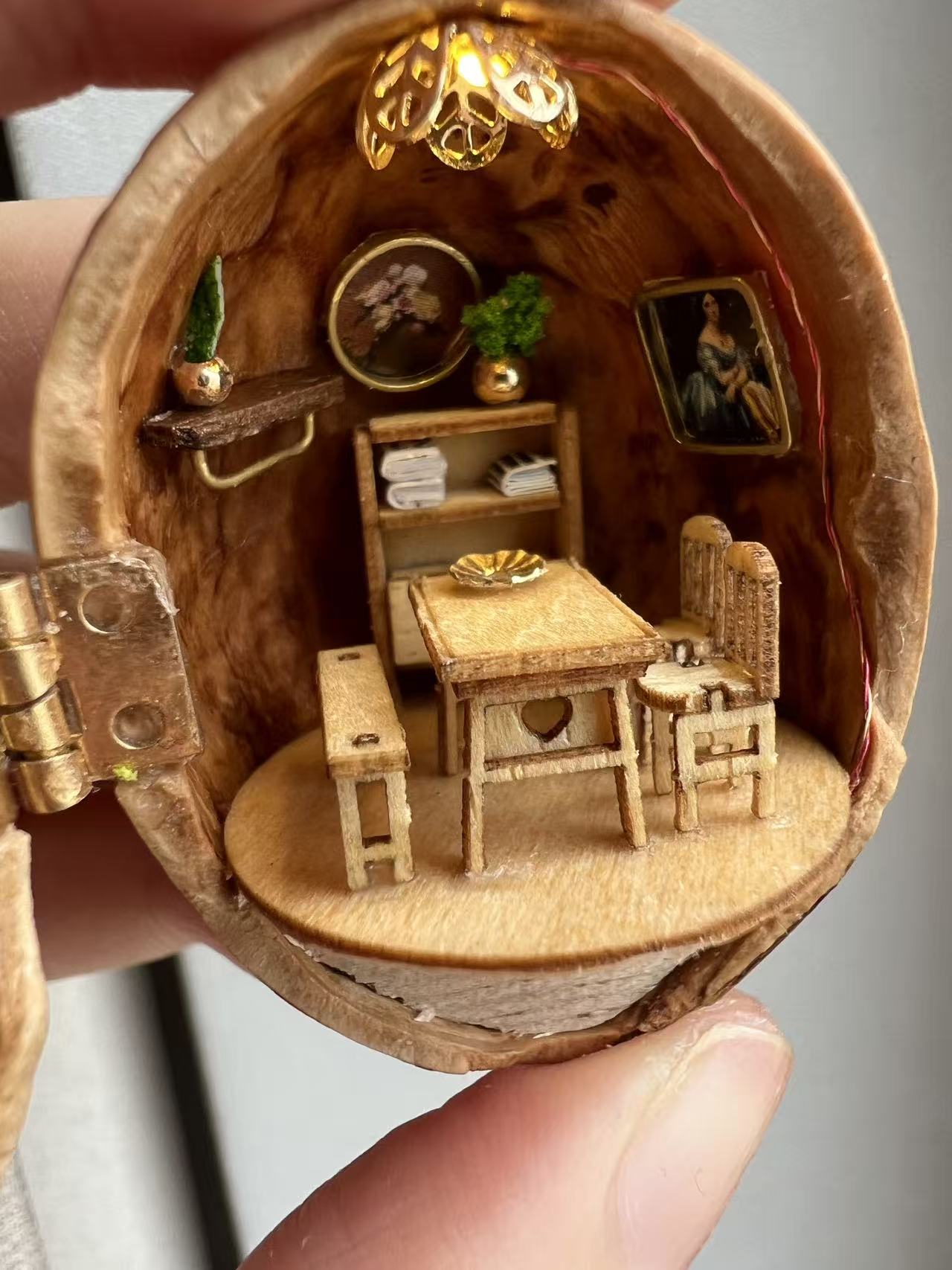Living Room- Handcrafted miniature art collection | Unplanned Ink